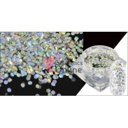 Solzi de peste pentru decor unghii Argintii cu Reflexii 2mm Cod SDP01 